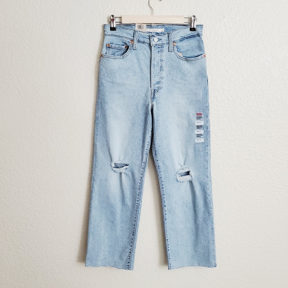 Levi's RIBCAGE Straight Ankle Jeans - Picture 3 of 4